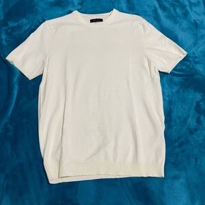 NWOT Porter & Ash Women’s Luxury Knit Short Sleeve Top-Cream-Medium